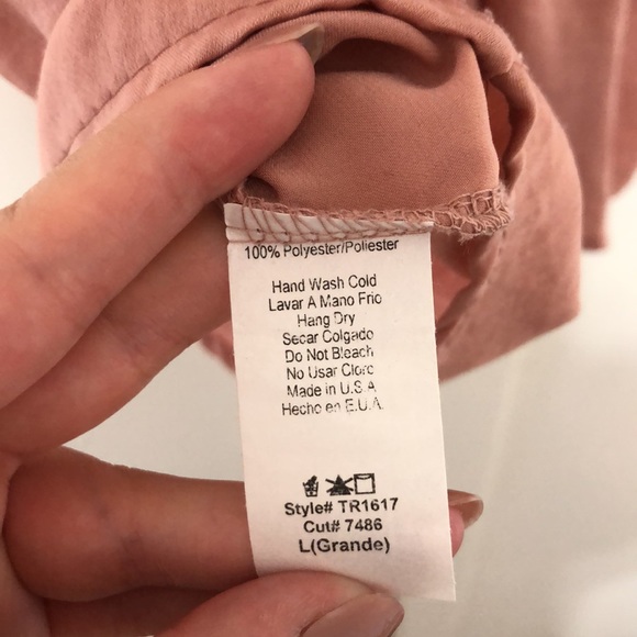 Dusty Rose Silk Tank - Picture 4 of 4